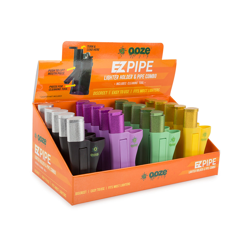 OOZE EZ PIPE LIGHTER HOLDER 20CT