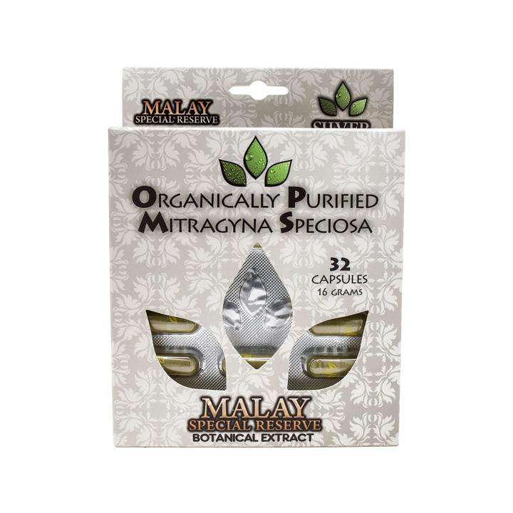 O.P.M.S. Silver Malay Special Reserve Kratom Capsules