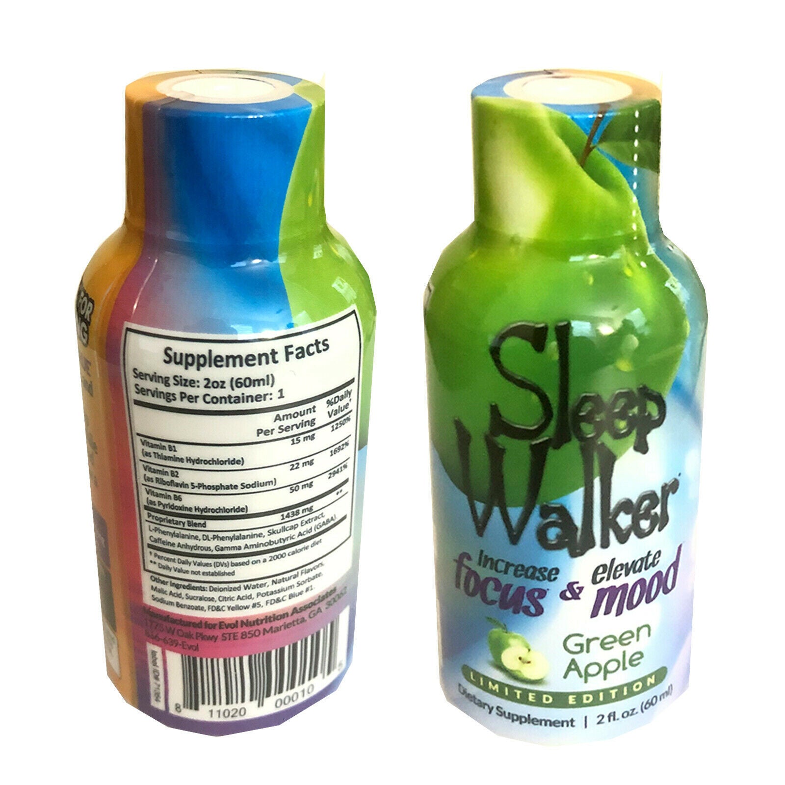 SLEEP WALKER SHOT GREEN APPLE 2OZ 12/BOX