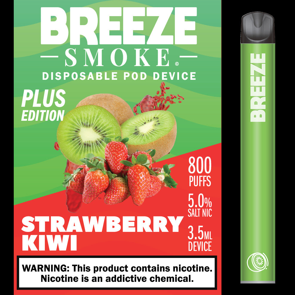 BREEZE PLUS DISPOSABLE 5% 800 PUFFS BREEZE PLUS DISPOSABLE 5% 800 PUFFS