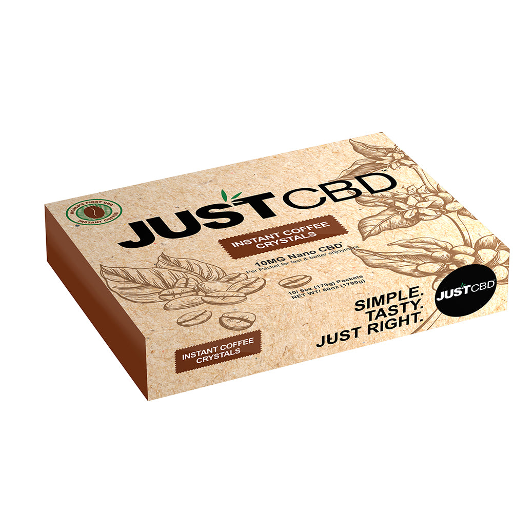 JustCBD INSTANT COFFEE CRYSTALS 10PKS/10MG