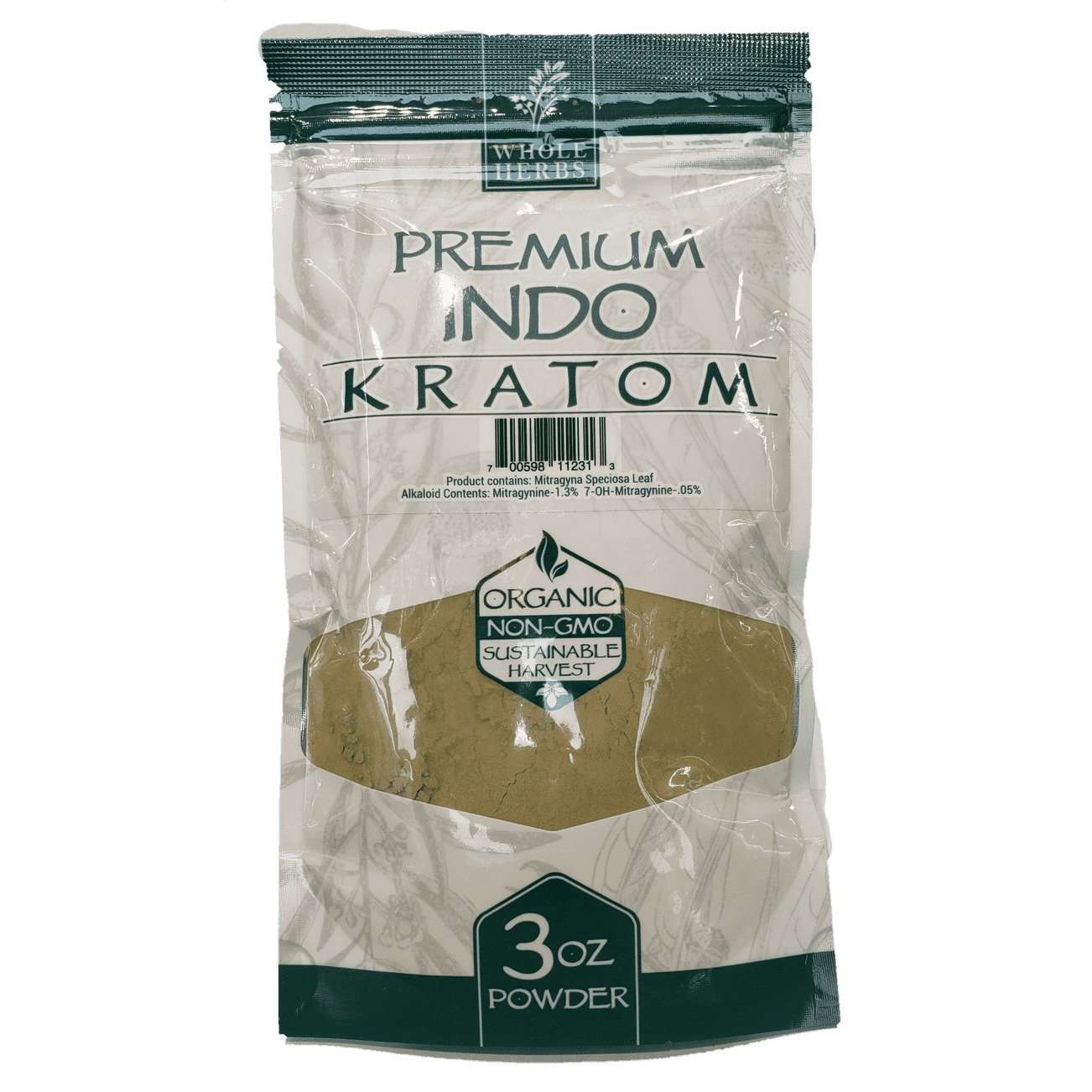 Whole Herbs 3oz Kratom Powder