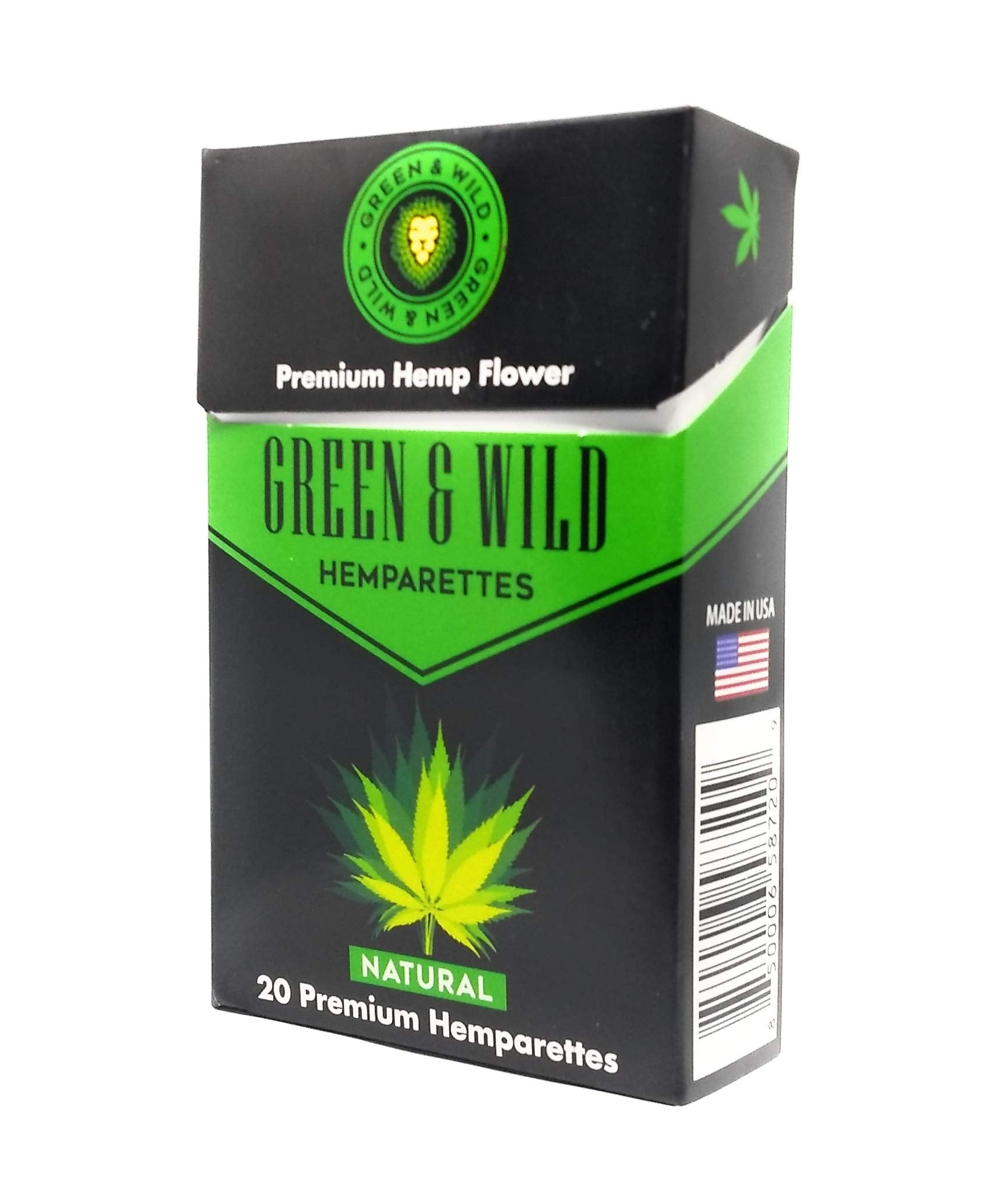 GREEN & WILD HEMP SMOKES 10 pack 20 Count Carton